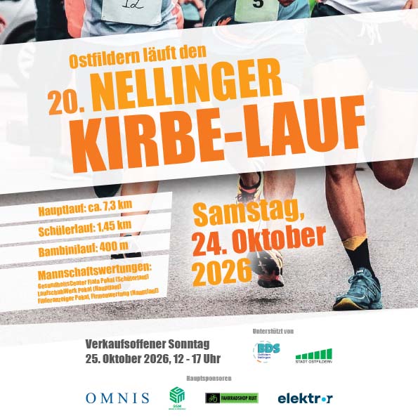 20. Nellinger Kirbelauf: Jubiläum direkt vor unserer Tür