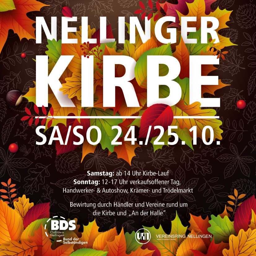 Nellinger Kirbe 2026: Kirbe-Lauf am Samstag, Kirbe-Bummel am Sonntag